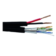 Imagine Cablu FTP SIAMEZ Cat 5E 8 Cupru + 2x0,75 + Sufă Q5