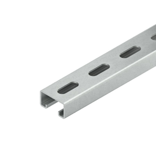 Imagine Sina profil C profesională 40x22 mm, deschidere 18 mm, 3 m, grosime 2 mm, zincată la rece, cod 2986/3SL