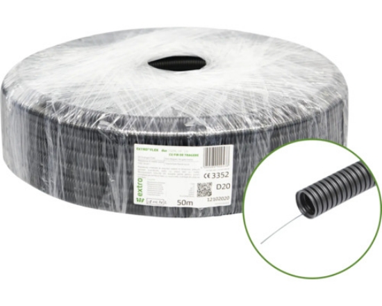 Imagine Tub rigid PVC negru Ø25 mm, 750N, HF, stabilizat UV