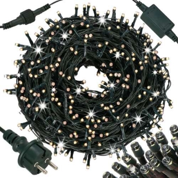 Arată detalii pentru Ghirlandă LED extensibilă cu flash 3x0.4m alb cald Imagine Ghirlandă LED extensibilă cu flash 3x0.4m alb cald