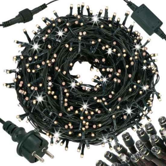 Imagine Ghirlandă LED extensibilă cu flash 3x0.4m alb cald