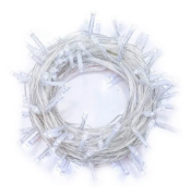 Imagine Ghirlandă extensibilă, 180 LED, Roșu, cablu alb, 5 x 0.7m