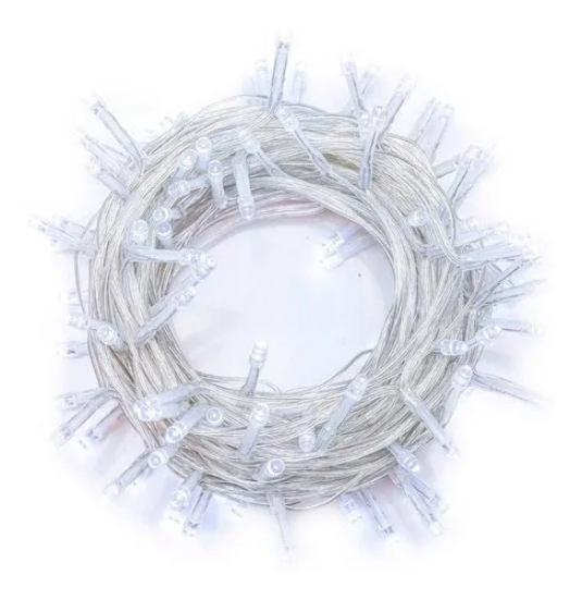 Imagine Ghirlandă extensibilă, 180 LED, Roșu, cablu alb, 5 x 0.7m