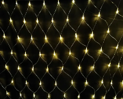 Imagine Plasă extensibilă 144 LED lumina calda cu Cablu Negru 1.2x1.5m