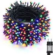 Imagine Șir extensibil 50 LED multicolor cu cablu alb 5m S-OUT