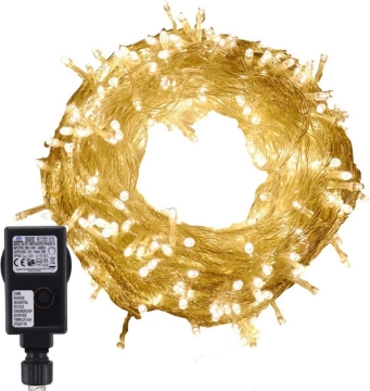 Arată detalii pentru Șir extensibil 50 LED Alb Cald cu Cablu Alb 5m S-OUT Imagine Șir extensibil 50 LED Alb Cald cu Cablu Alb 5m S-OUT