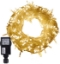 Imagine Șir extensibil 50 LED Alb Cald cu Cablu Alb 5m S-OUT
