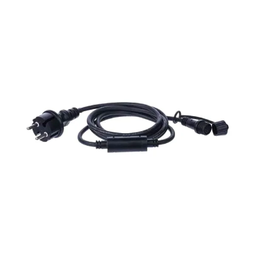Arată detalii pentru Stecher alimentare cu cablu negru, 3m, DD-9014 Imagine Stecher alimentare cu cablu negru, 3m, DD-9014