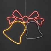 Imagine Clopoței exterior 360 LED rece/roșu cu cablu negru 1m D:0.6m