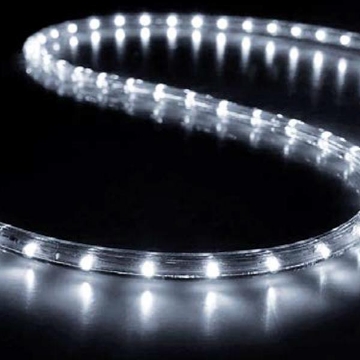 Arată detalii pentru Furtun LED, conexiune dublă, alb, 50 m, 30 LED/m și 6 LED alb cu FLASH, cu protecție UV Imagine Furtun LED, conexiune dublă, alb, 50 m, 30 LED/m și 6 LED alb cu FLASH, cu protecție UV