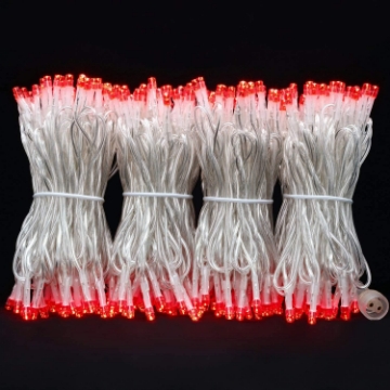 Arată detalii pentru Instalație cu 300 LED-uri, roșu, 30 m, cablu ab Imagine Instalație cu 300 LED-uri, roșu, 30 m, cablu ab