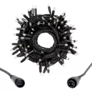 Imagine Sir Luminos 100 LED Alb Cald 230V Interconectabil IP65 cu Cablu Verde 1.5M