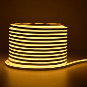 Imagine Furtun LED Neon Flex 220V, 8W/m, IP65, Galben,Rola de 50Ml