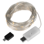 Imagine Decorațiune LED Alb Cald 10M Rebel