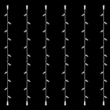 Arată detalii pentru Șir luminos, 20 LED-uri albe, cablu de cauciuc alb, 6 buc/set, 2 conectori, IP65  Imagine Șir luminos, 20 LED-uri albe, cablu de cauciuc alb, 6 buc/set, 2 conectori, IP65