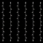 Imagine Șir luminos, 30 LED-uri alb-cald, cablu de cauciuc alb, 6 buc/set, cu 2 conectori, IP65