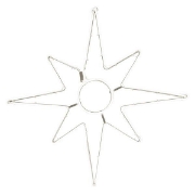 Imagine Steaua din Betleem, bandă luminoasă tip neon, 75 cm, cablu de alimentare 1 m, IP44 (fără ștecher)