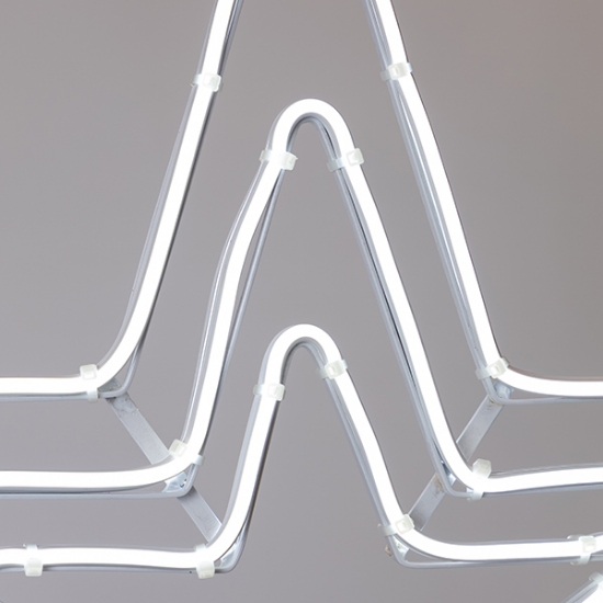 Imagine Stea triplă,  LED  neon 5 m, conexiune dublă, lumină albă, 60x60 cm, IP44 600-23113