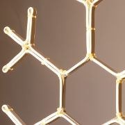 Imagine Fulg de nea LED  neon 5 m, conexiune dublă, lumină alb caldă, 59x50 cm, IP44