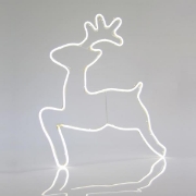 Imagine Cerb  LED neon 3 m, conexiune dublă, lumină albă, 65x58 cm, IP44