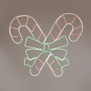 Imagine Acadea LED neon 9,5m cu fundiță verde, conexiune dublă, IP44, 70x60cm