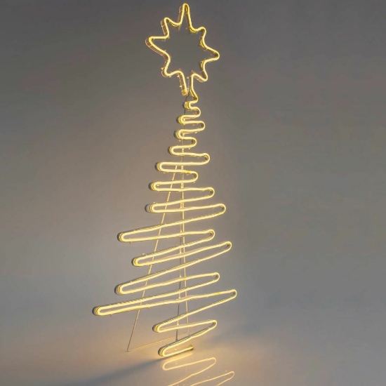 Imagine Brad LED  neon 7 m, conexiune dublă, lumină alb caldă, 108x52 cm, IP44