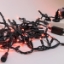 Imagine Șir luminos, 100 LED-uri, cablu verde, 90 LED-uri roșii + 10 LED-uri alb cald
