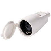 Imagine Cuplă PVC Martin Kaiser cu contact de împământare IP44 Alb - 552/KWS