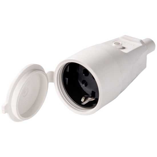 Imagine Cuplă PVC Martin Kaiser cu contact de împământare IP44 Alb - 552/KWS
