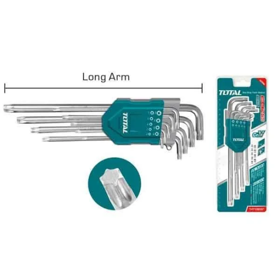 Imagine Set 9 chei Torx T10-T50 cu braț lung