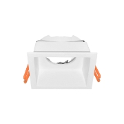 Imagine Carcasă albă pătrată pentru GU10/GU5.3 Tetra-CF