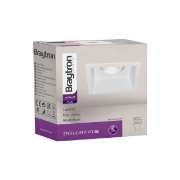 Imagine Carcasă albă pătrată pentru GU10/GU5.3 Tetra-CF