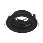 Imagine Carcasă neagră rotundă pentru GU10/GU5.3 Beta-RR1