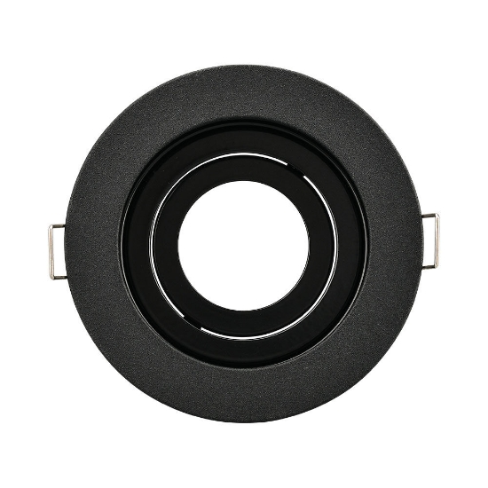 Imagine Carcasă neagră rotundă pentru GU10/GU5.3 Beta-RR1