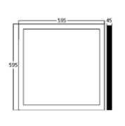 Imagine Panou LED aplicabil 60x60 alb 50W 6500K Braytron