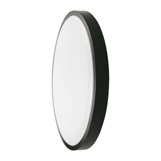 Imagine Plafonieră LED Rotundă PC 24W 230V Lumină Albă - IP44 - Negru