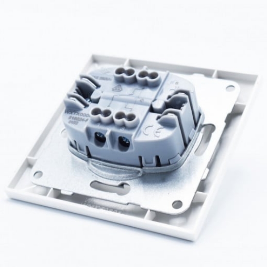 Imagine Comutator cap scară cu LED Arkedia Panasonic ST alb