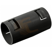 Imagine MUFA PVC EXTRO Cupla tub rigid, negru, HF, stabilizat UV, cu autostingere, D25