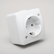 Imagine Priză simplă cu CP PT Alsu Alb