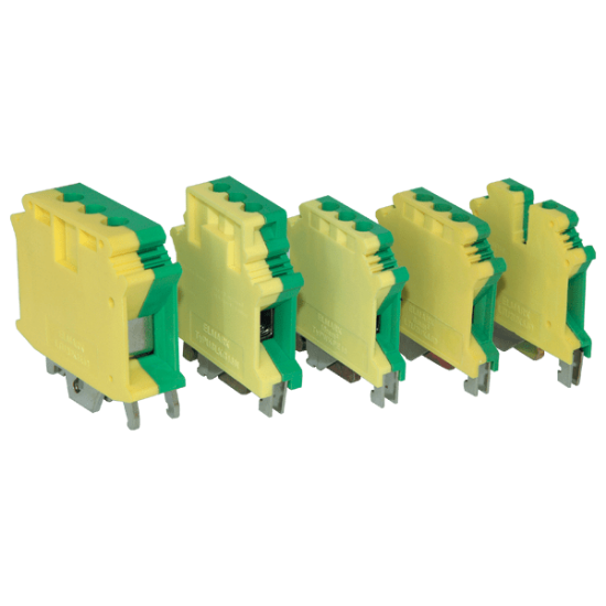 Imagine Conector șină DIN Phoenix galben-verde 16mm²