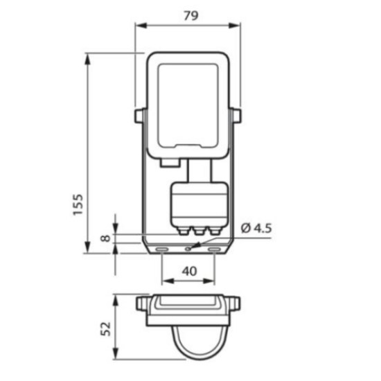 Imagine Proiector LED Philips 10W cu senzor 4000K
