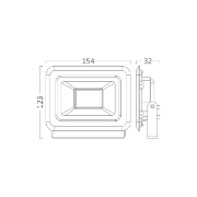 Imagine Proiector LED SF 30W SMD 2550LM 6500K IP65 Negru