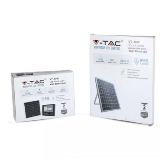 Imagine Reflector LED 16W 6000K cu încărcare solară