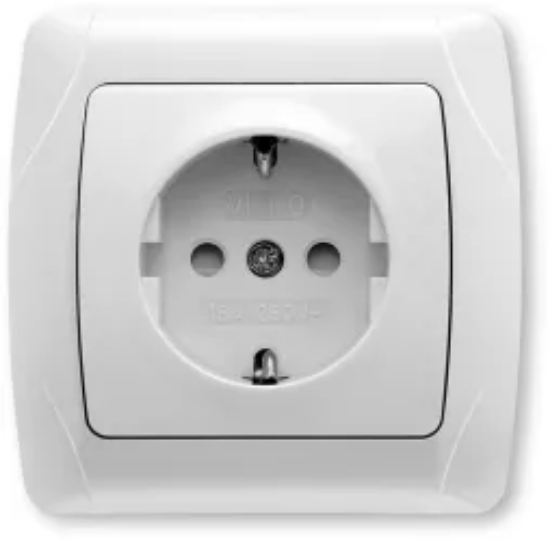 Imagine Priză Schuko simplă cu protecție pentru copii Carmen Viko