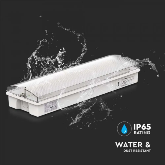 Imagine Corp de iluminat liniar LED 20W cu kit de urgență 3H, 4000K, 2500lm, IP65