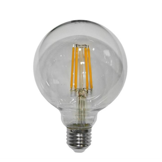 Imagine Bec LED COG Glob Transparent D95mm E27 10W Lumină Caldă 230V