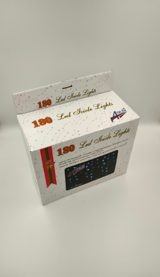 Imagine Ghirlandă extensibilă exterior , 180 LED, Alb Cald, Cablu Alb, 5 x 0,7m 30-191806