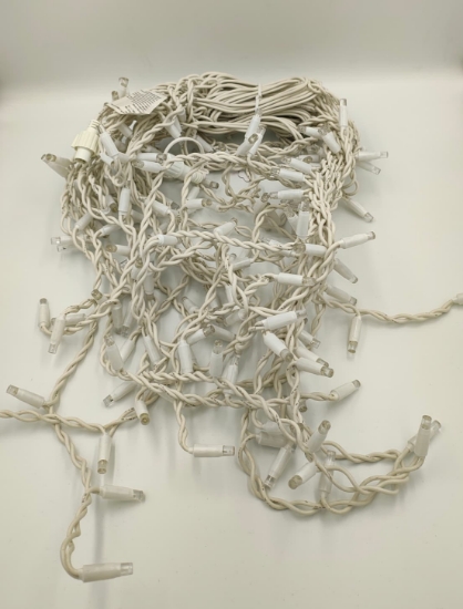 Imagine Ghirlandă extensibilă exterior , 180 LED, Alb Cald, Cablu Alb, 5 x 0,7m 30-191806