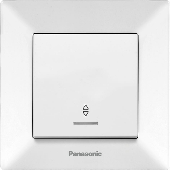 Imagine Comutator cap scară cu LED Arkedia Panasonic ST alb