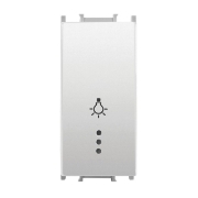 Imagine Intrerupator modular cap scara cu revenire cu LED Panasonic, alb, 1M, Thea Optima